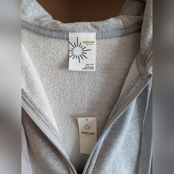 Offline By Aerie Throwback Full Zip Hoodie - Picture 3 of 5